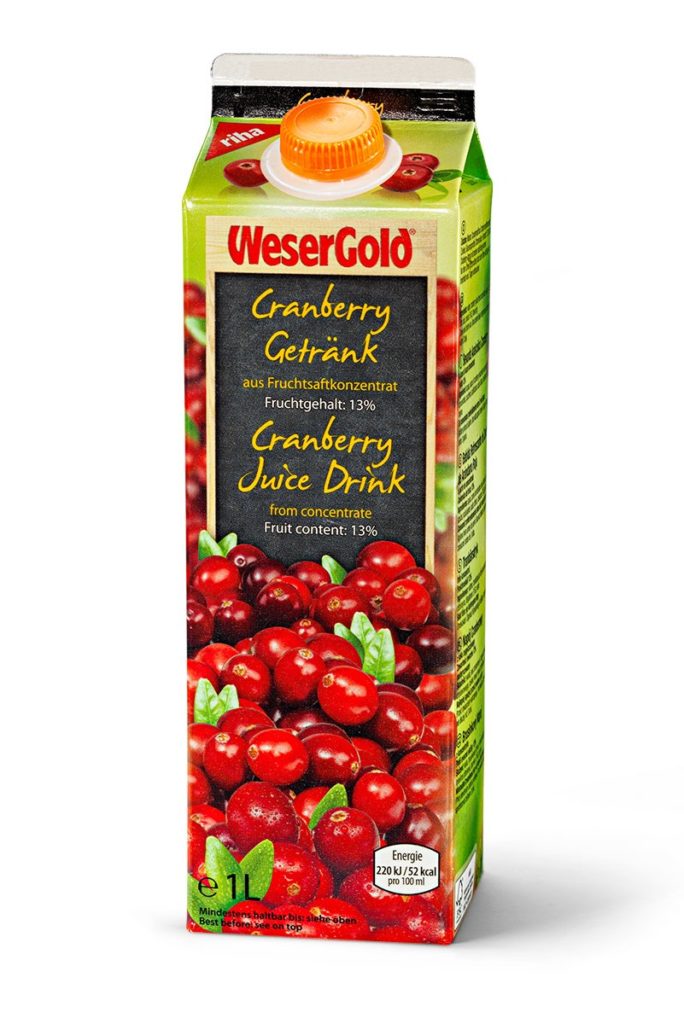 Weser Gold Cranberry 100cl